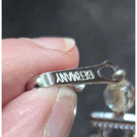 Vintage German Crystal Bead Necklace Double Strand Pink & Clear Elegant Estate - Picture 6 of 7